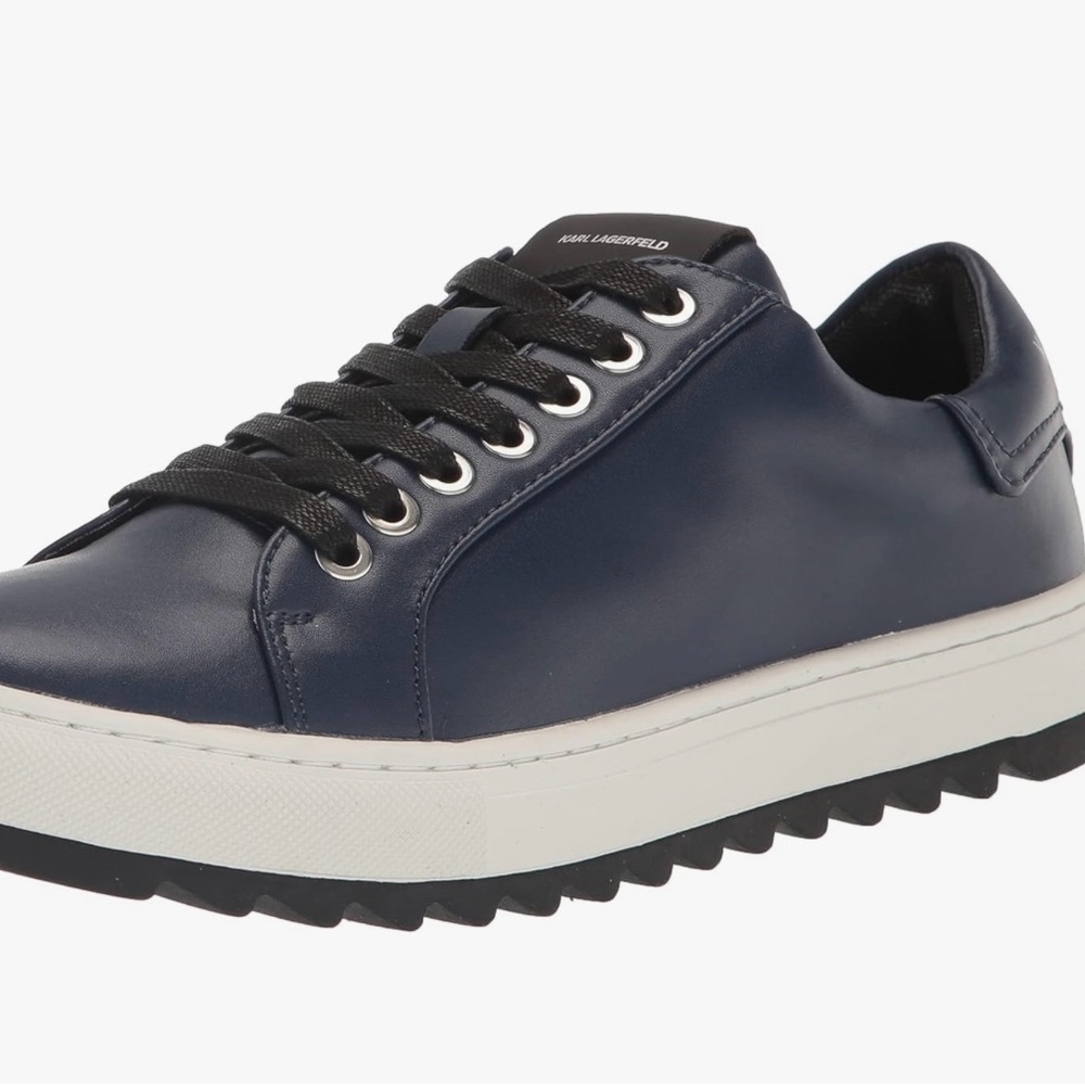 Karl Lagerfeld Paris. US 13 M.  Navy. Leather.